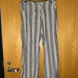Striped Black and White Pants